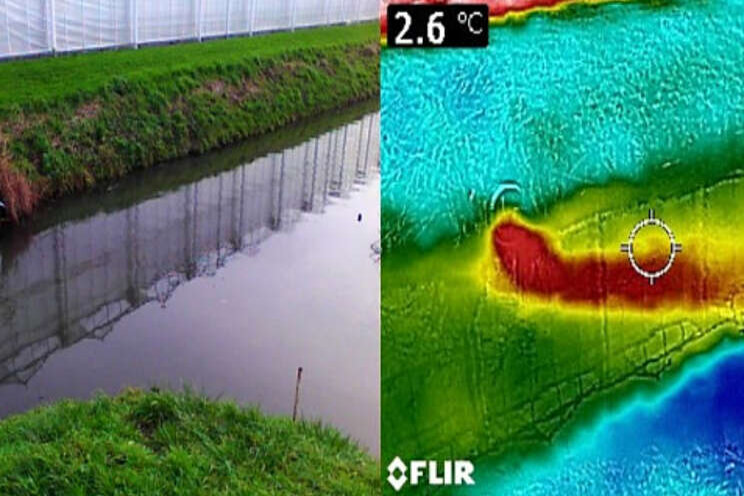 Controle waterkwaliteit met warmtebeeldcamera's